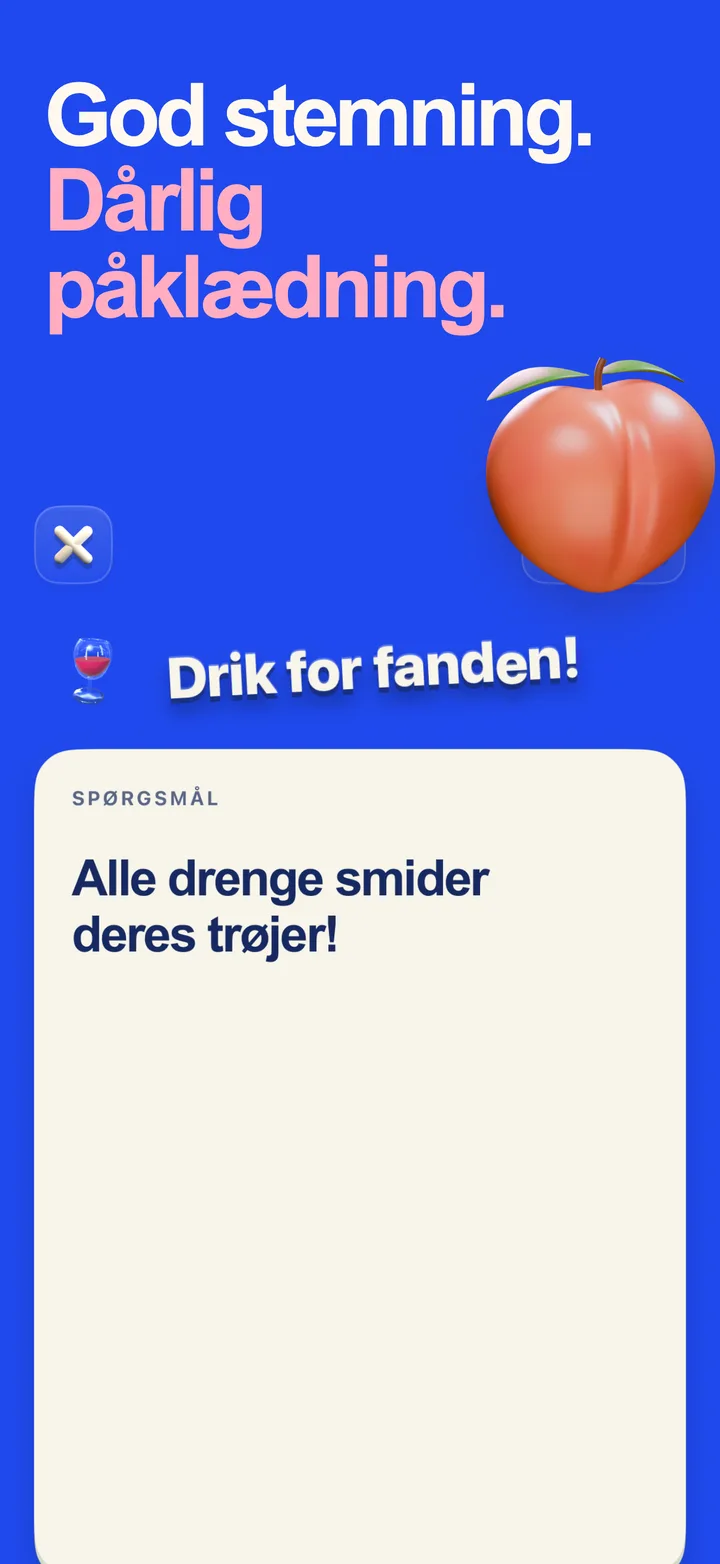Grænsens marketingbillede med overskriften God stemning. Dårlig påklædning. og en gruppeudfordring.